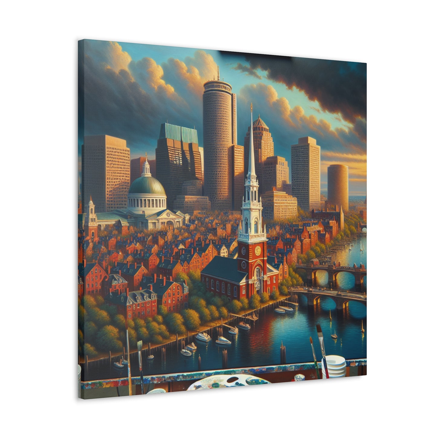 "Harbored Splendors of Boston" - Canvas