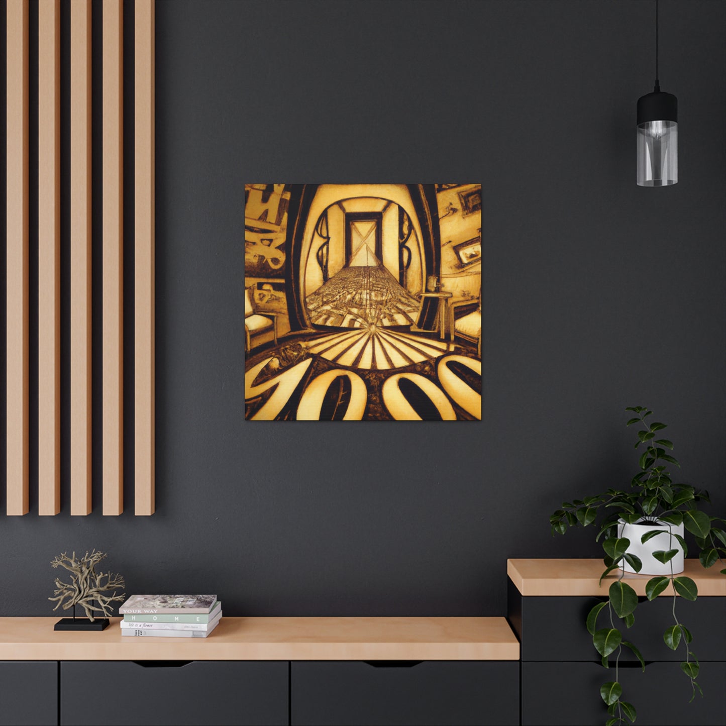 "Cinematic Clock Countdown" - Canvas