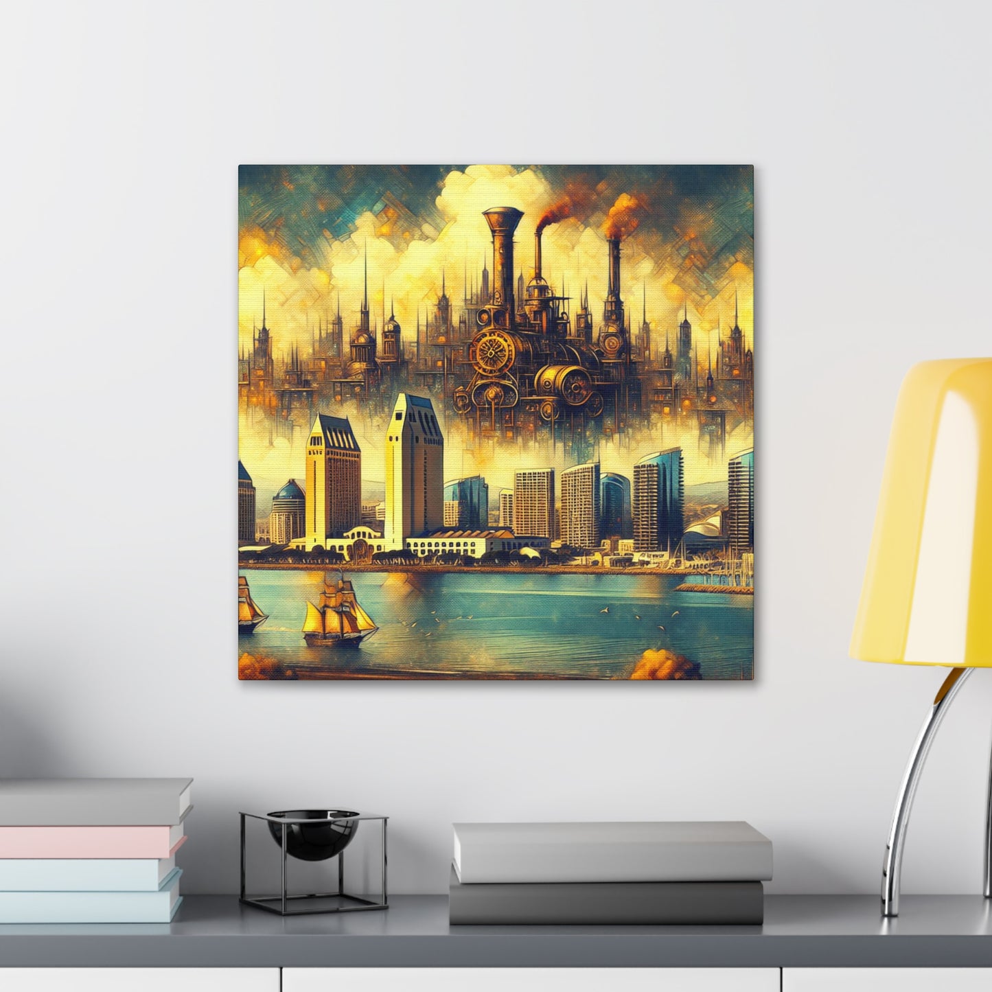 "Steam and Sunsets: San Diego" - Canvas