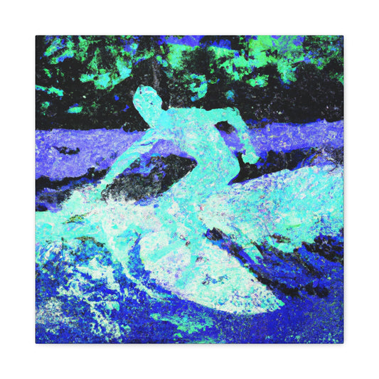 Surfers in the Waves - Canvas