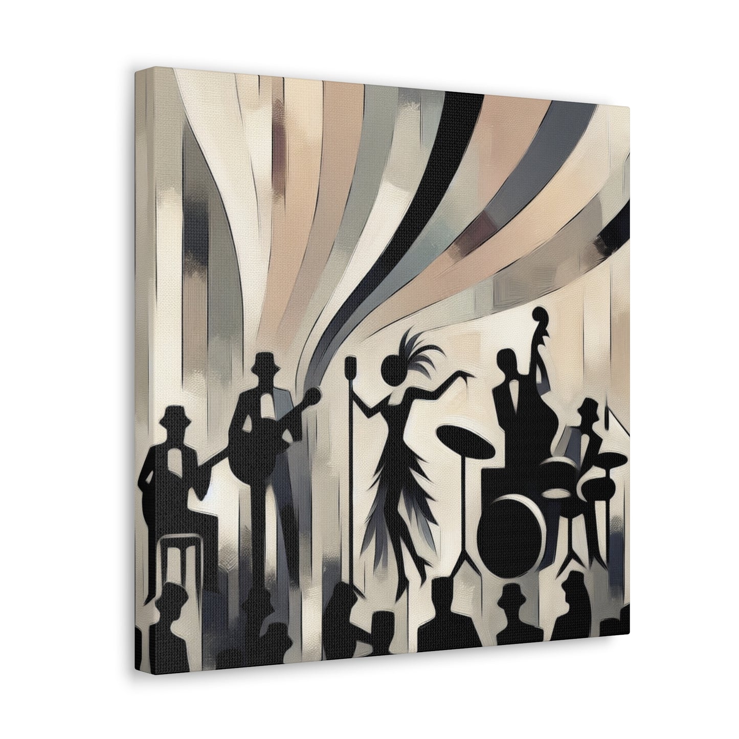 Glamour Unveiled Shadows - Canvas