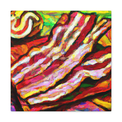 "Savory Sizzling Bacon" - Canvas