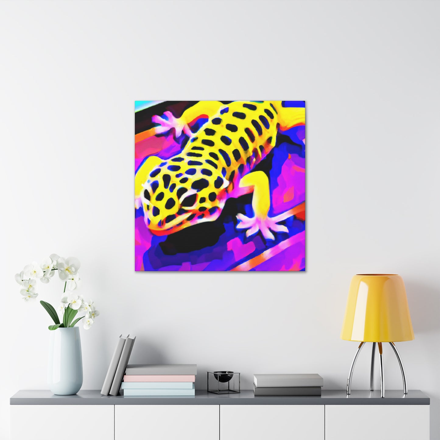 "Gecko's Urban Canvas" - Canvas