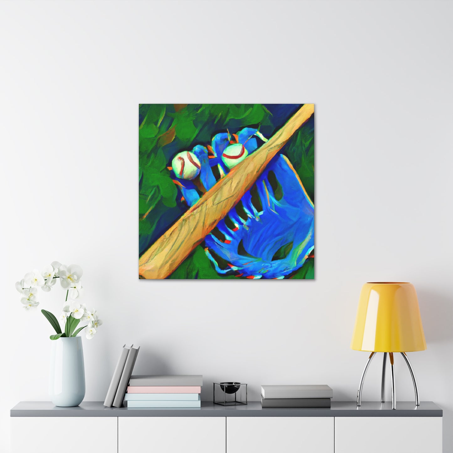 Baseball in Summertime - Canvas