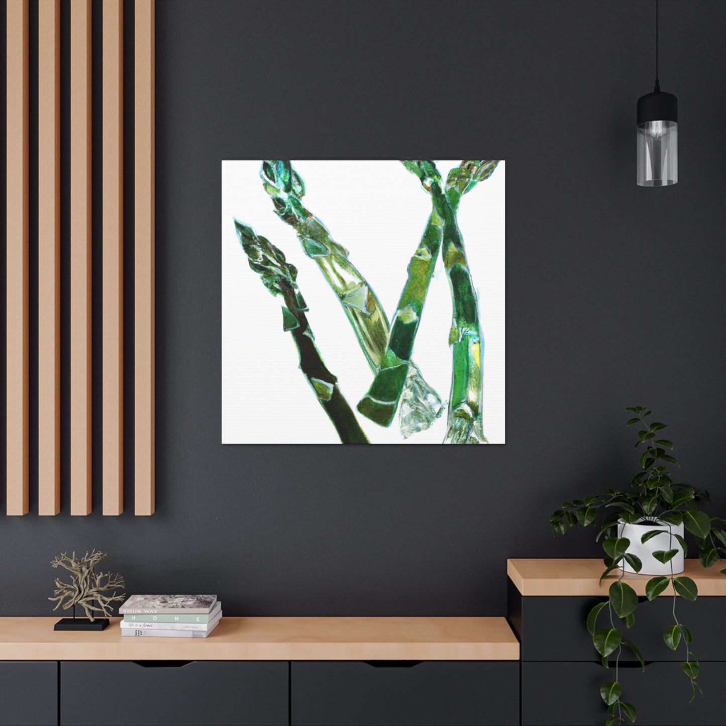 "Asparagus in Art Nouveau" - Canvas