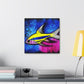 "Swordtail Sword Swirling" - Canvas