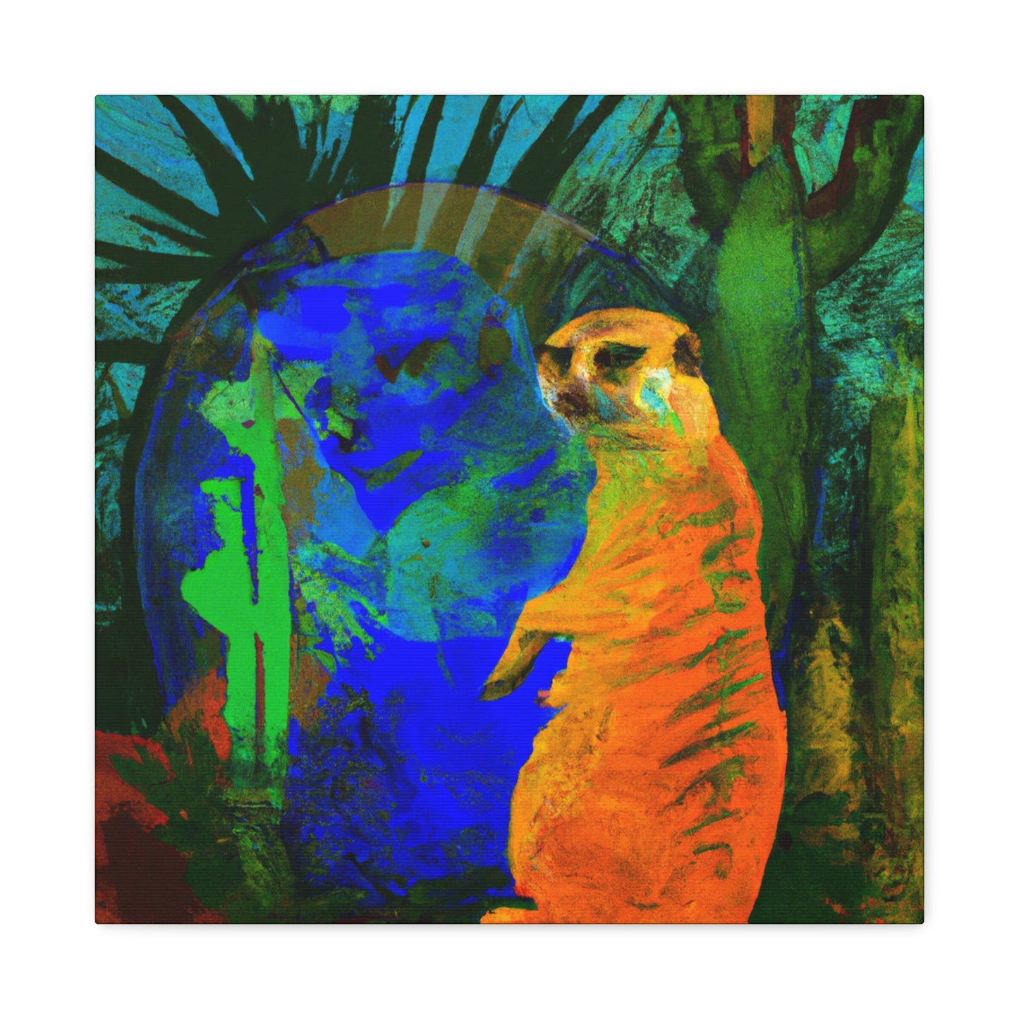 "Meerkat Surreal Dream" - Canvas