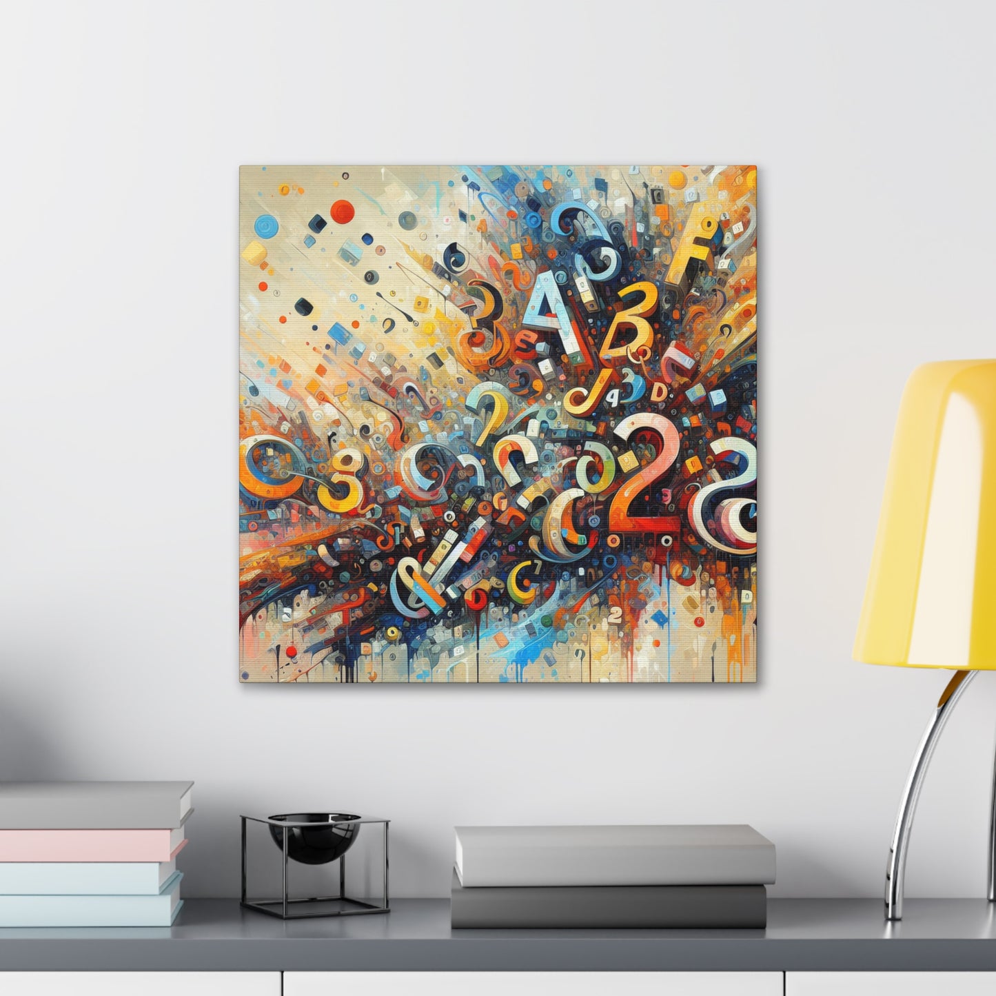 Whimsical Typography Wonderland - Canvas