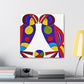 "Lovebirds in Harmony" - Canvas