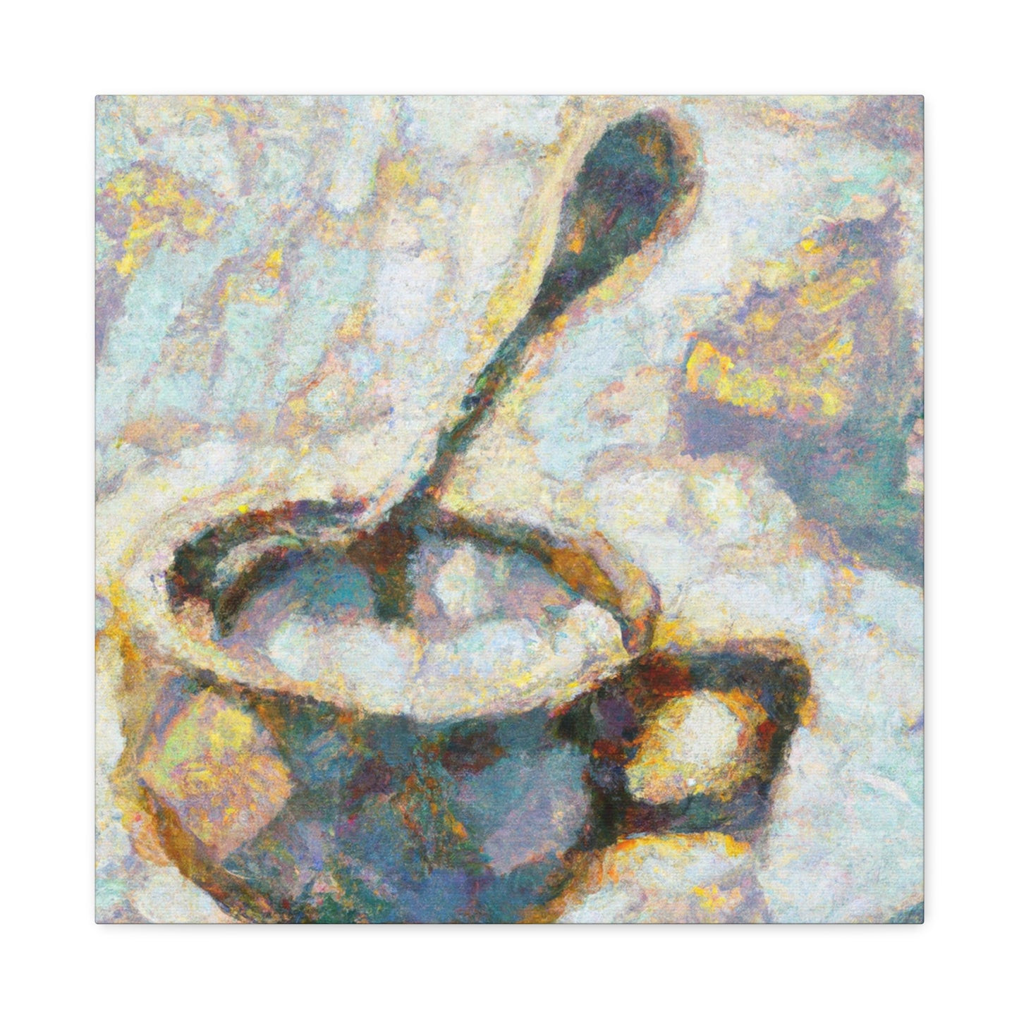 "Coffee Cup Impressionism" - Canvas