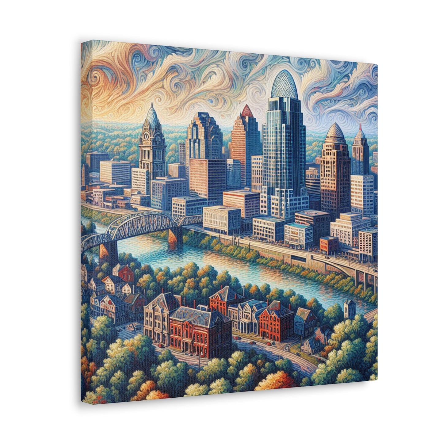 "Gilded Ohio Horizons" - Canvas