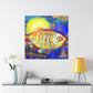 Fish in Expressionism - Canvas