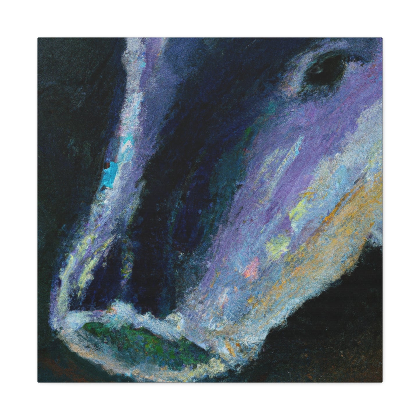 "Bowhead Whale Impressionism" - Canvas