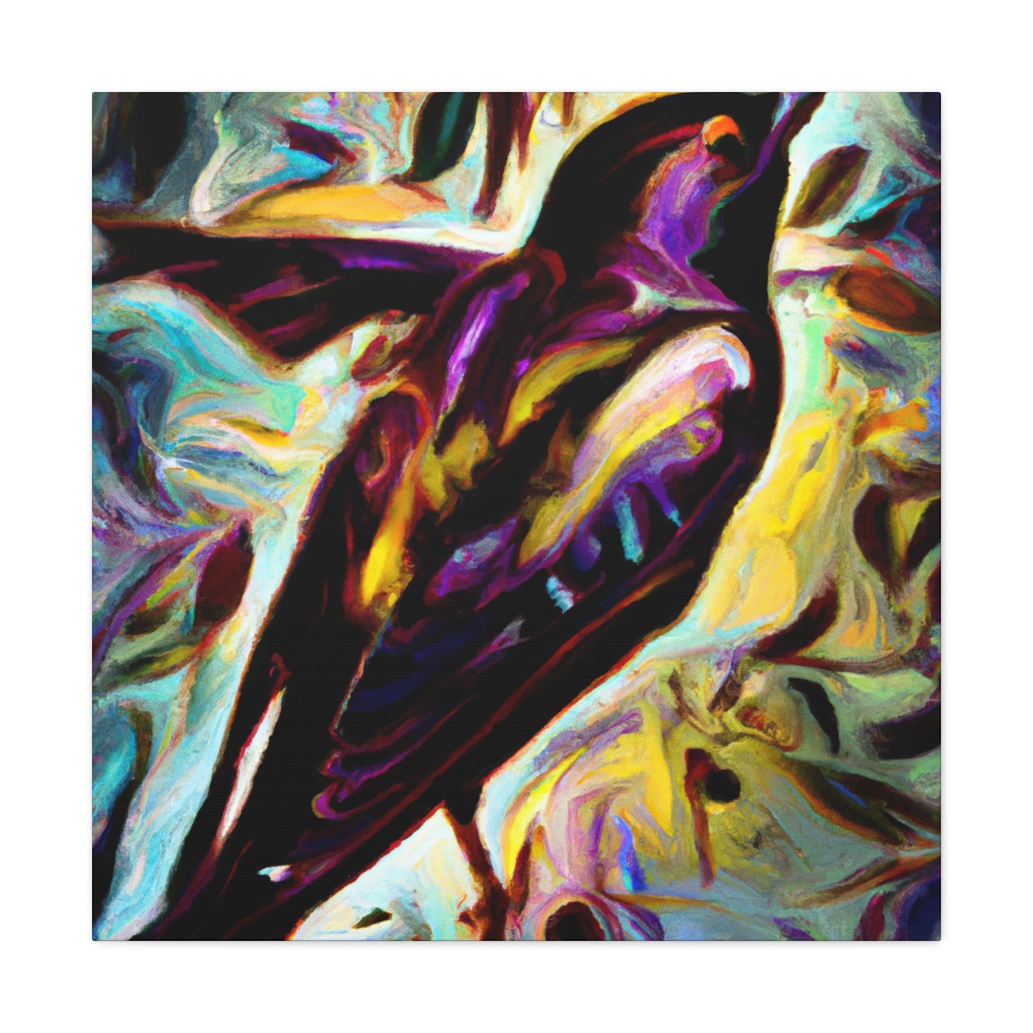 "Starling Symphony in Deco" - Canvas