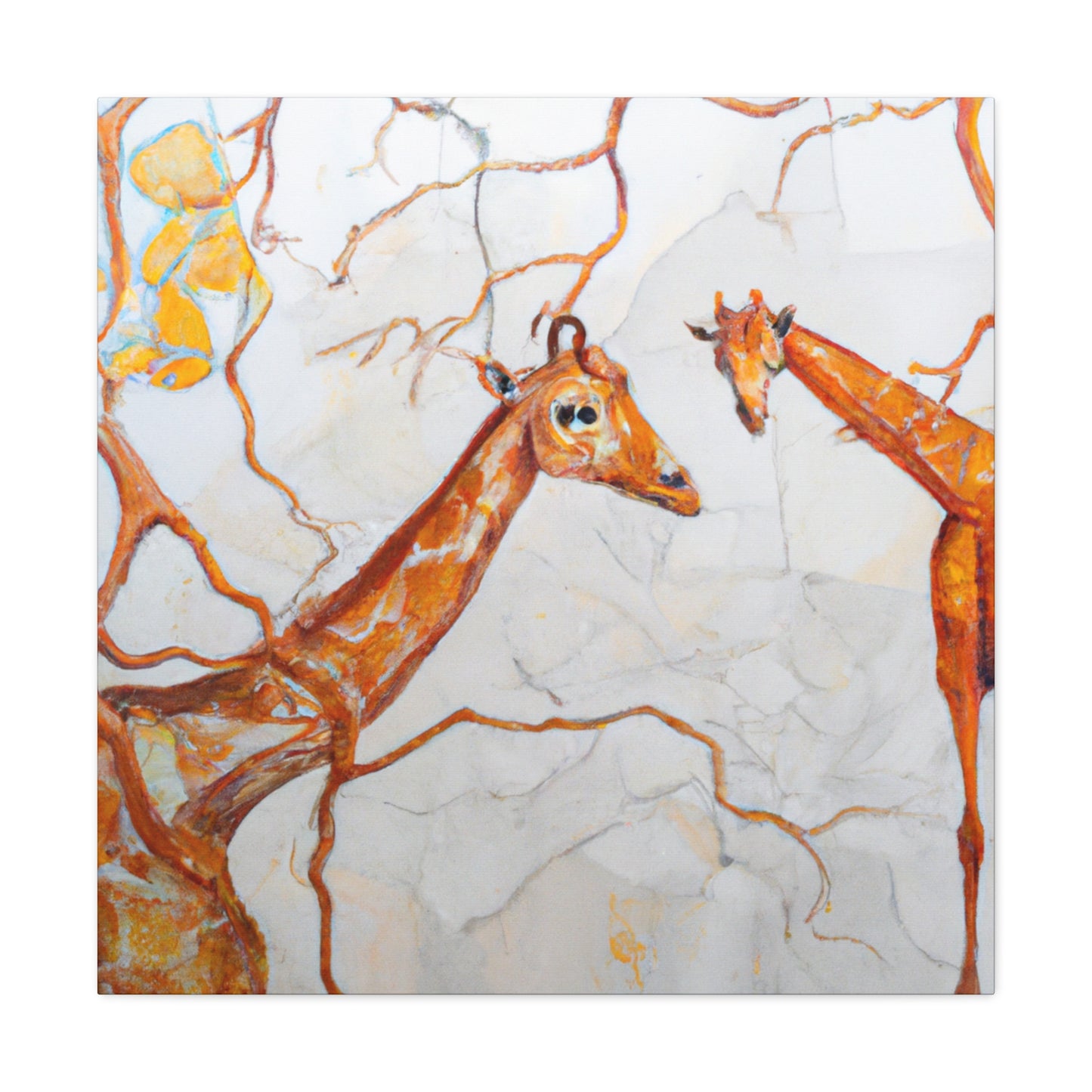 Giraffe in Art Nouveau - Canvas