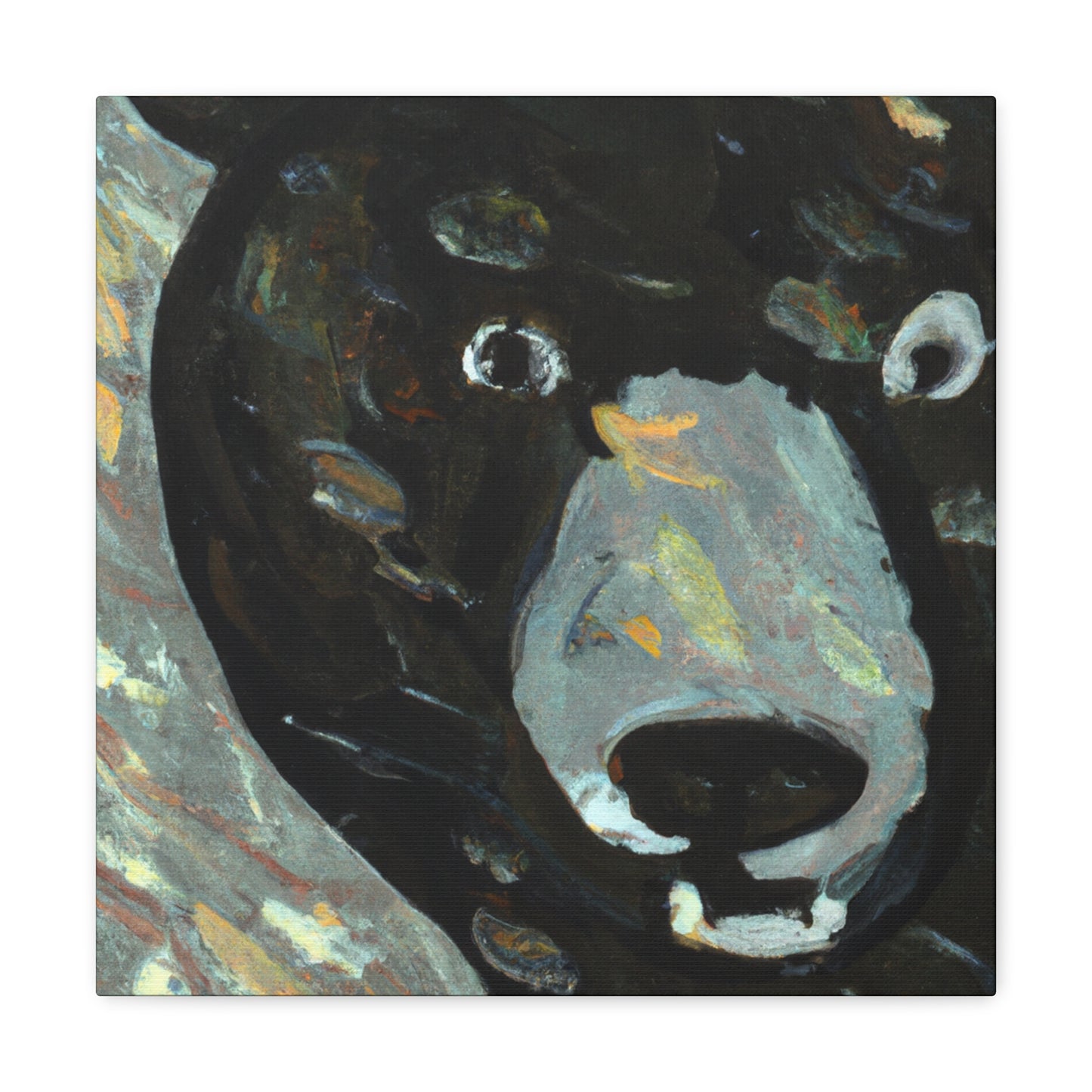 "Asiatic Black Bear Majesty" - Canvas