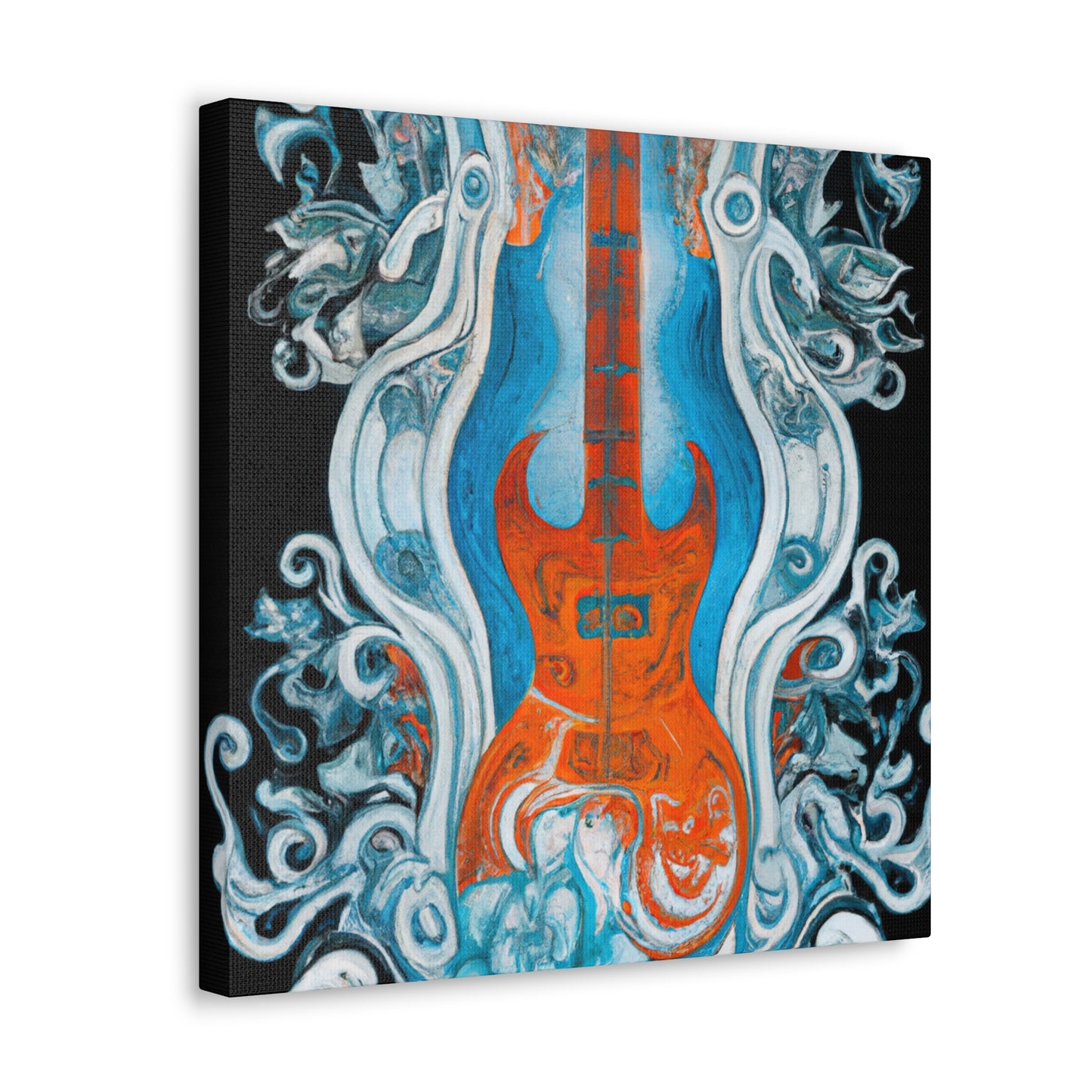 "Electric Guitar Serenade" - Canvas