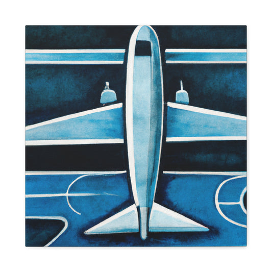 Vintage Plane Minimalism - Canvas