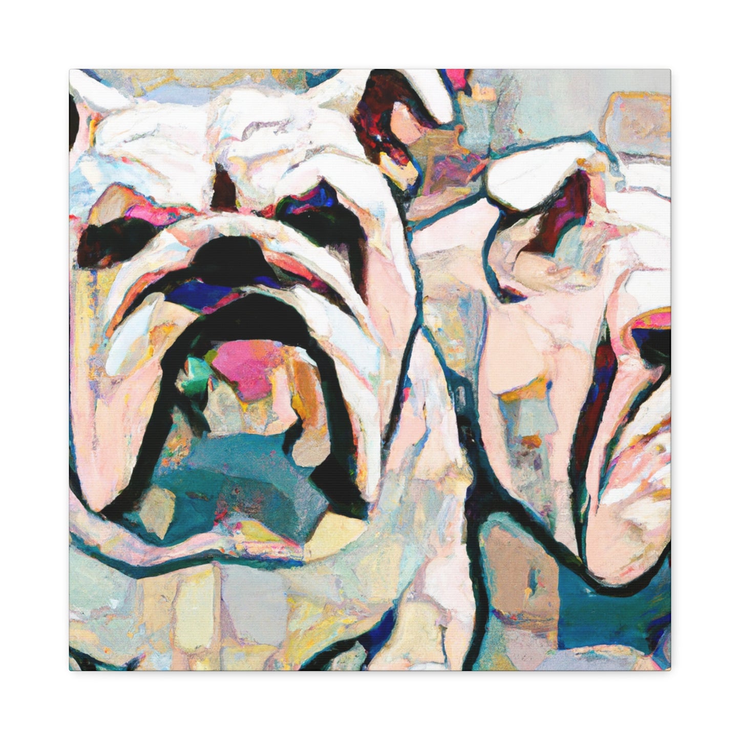 English Bulldog Majesty - Canvas