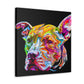 "Watchful Pitbull Study". - Canvas