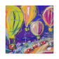 "Hot Air Balloons Ascension" - Canvas