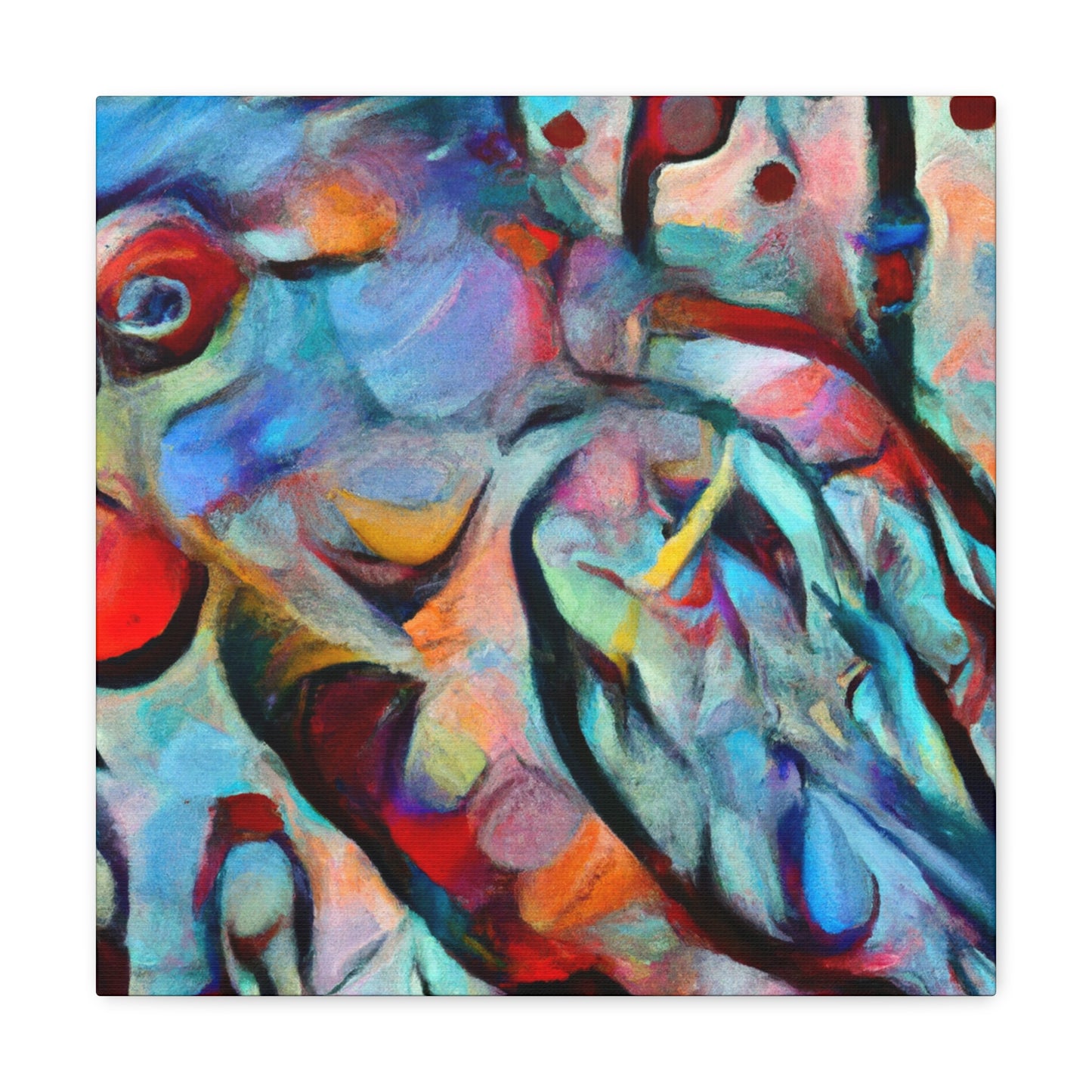 Pionus In Abstraction - Canvas