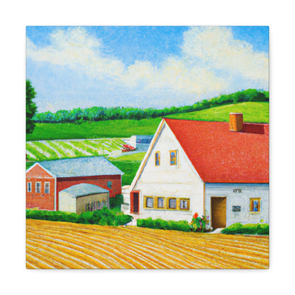 Farmhouse in Sunrise' - Canvas