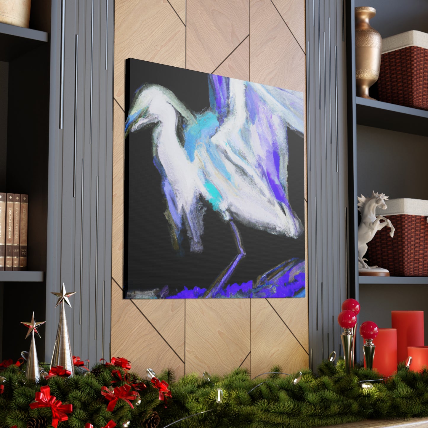 "Snowy Egret Reverie" - Canvas