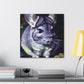 Chinchilla Under Moonlight - Canvas