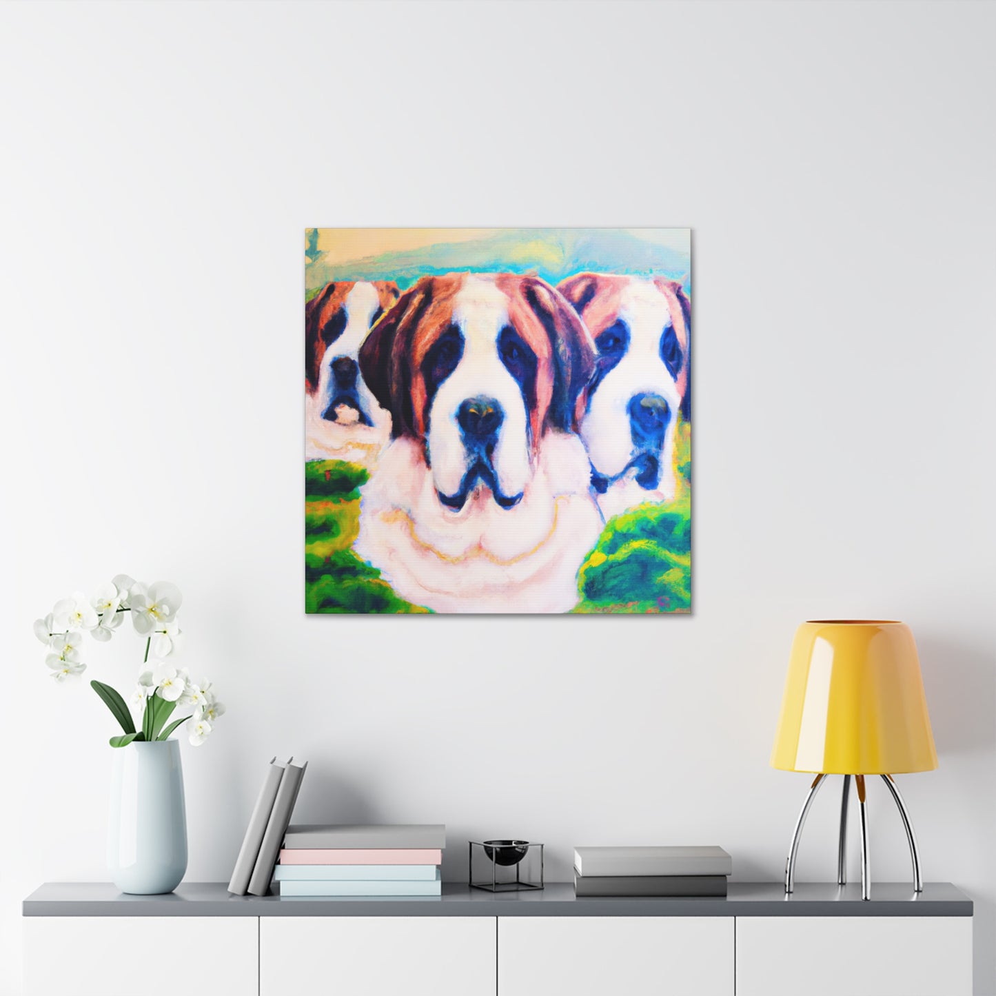 St. Bernard's Surreal Dream - Canvas