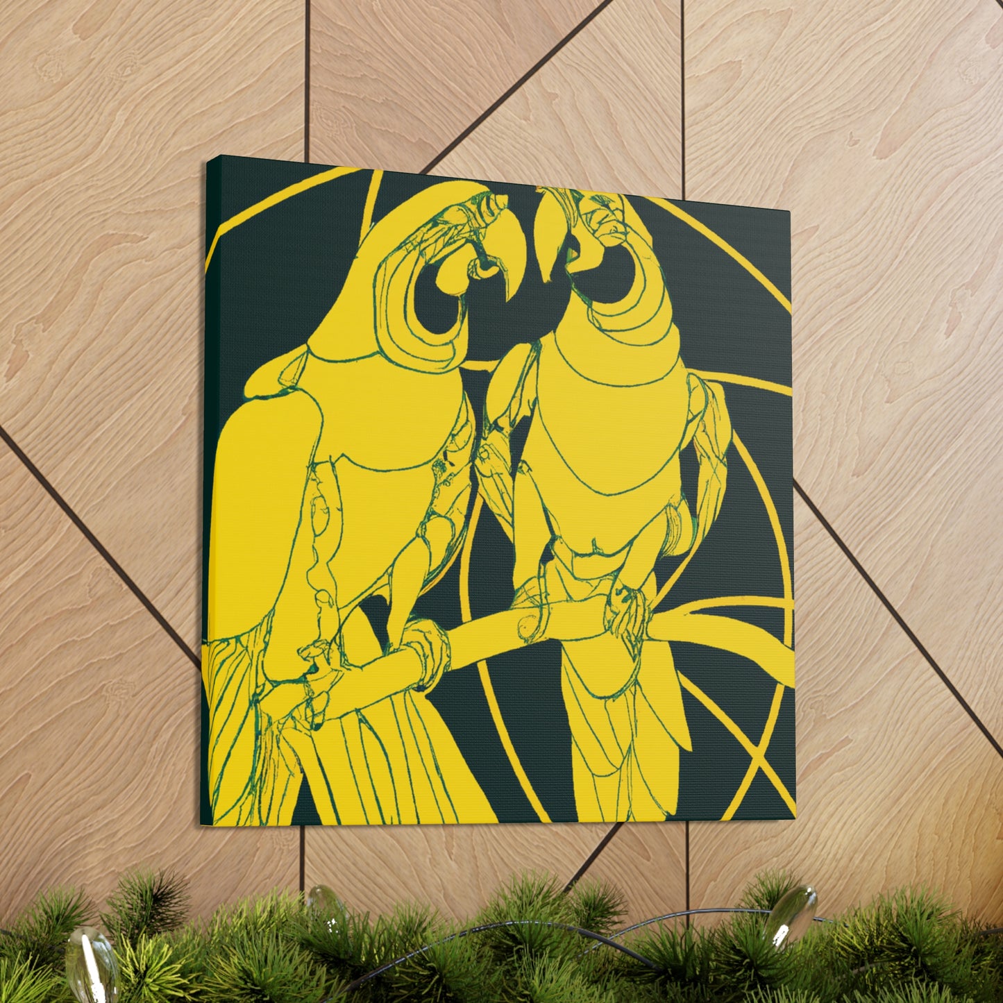 "Tropical Macaw Splendor" - Canvas