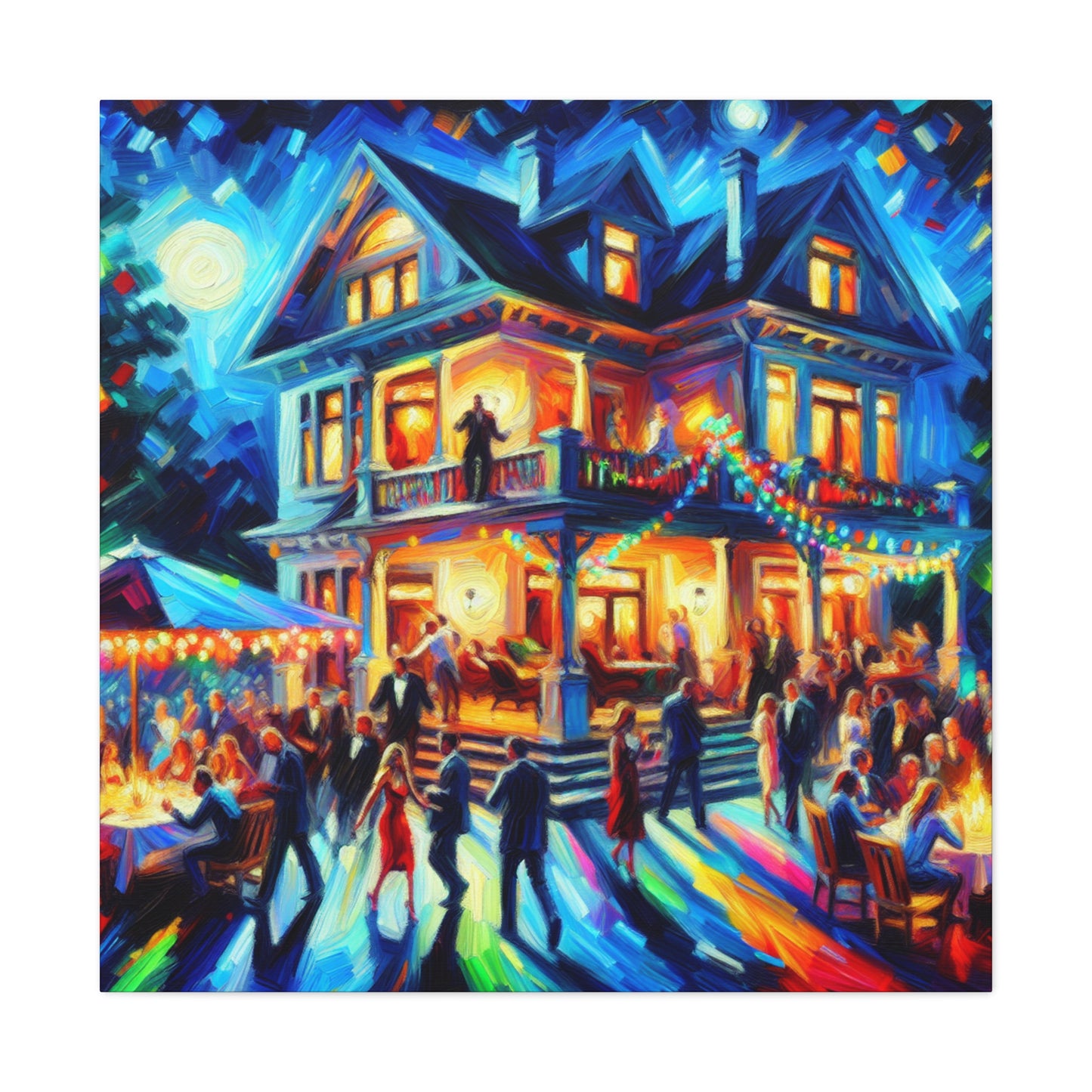 Revelry in Pulsating Hues - Canvas