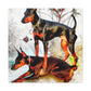 "Doberman's Bold Spirit" - Canvas