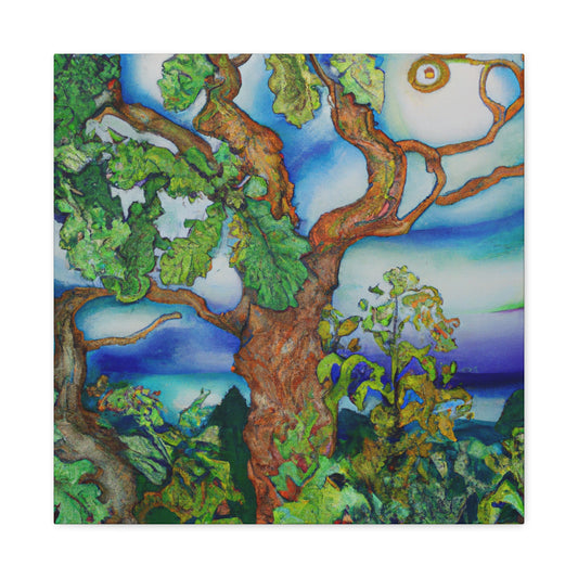 "Oaks in Moonlight Glow" - Canvas