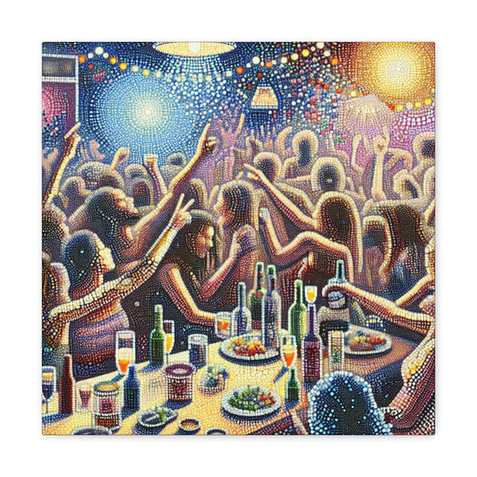 Whirling Revelry in Dots - Canvas