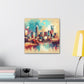 "The Vibrant Urban Spectrum" - Canvas