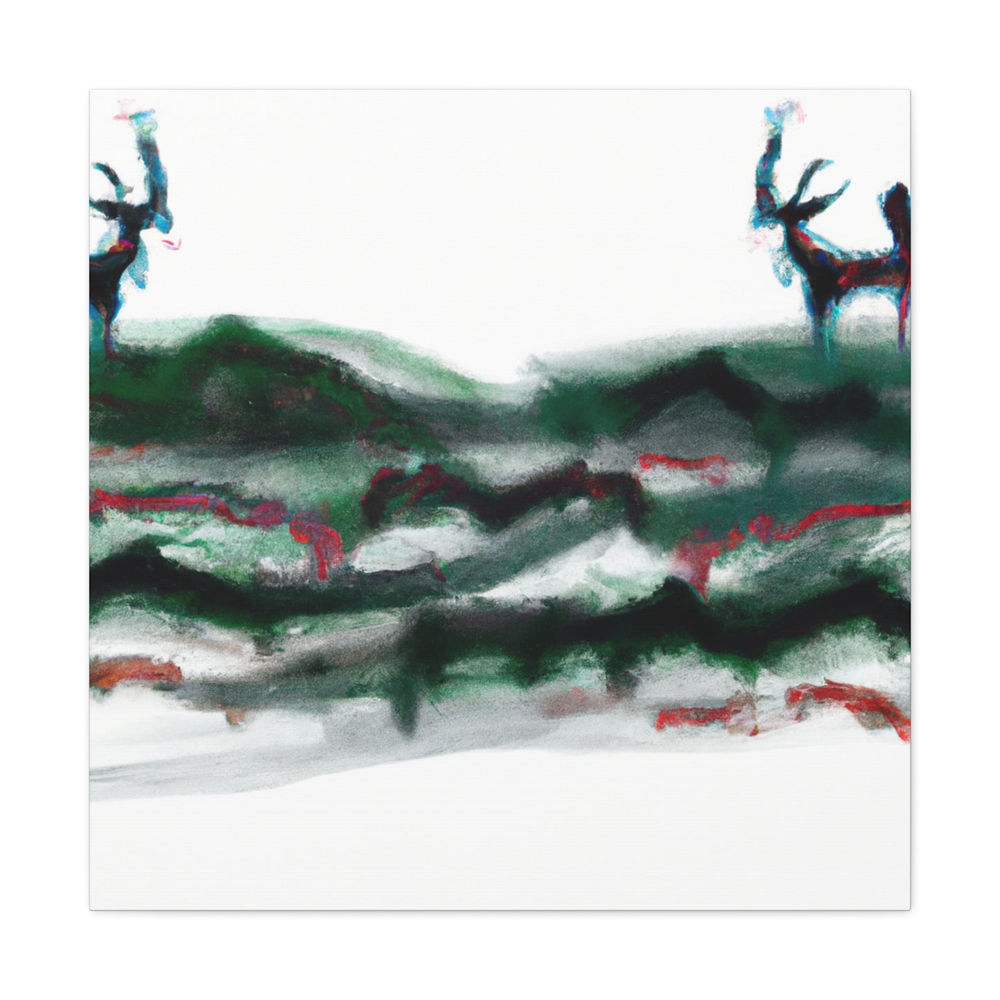 Deer in Abstraction - Canvas