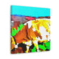 Jersey Cow Expressionism - Canvas