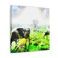 Milky White Mooing - Canvas