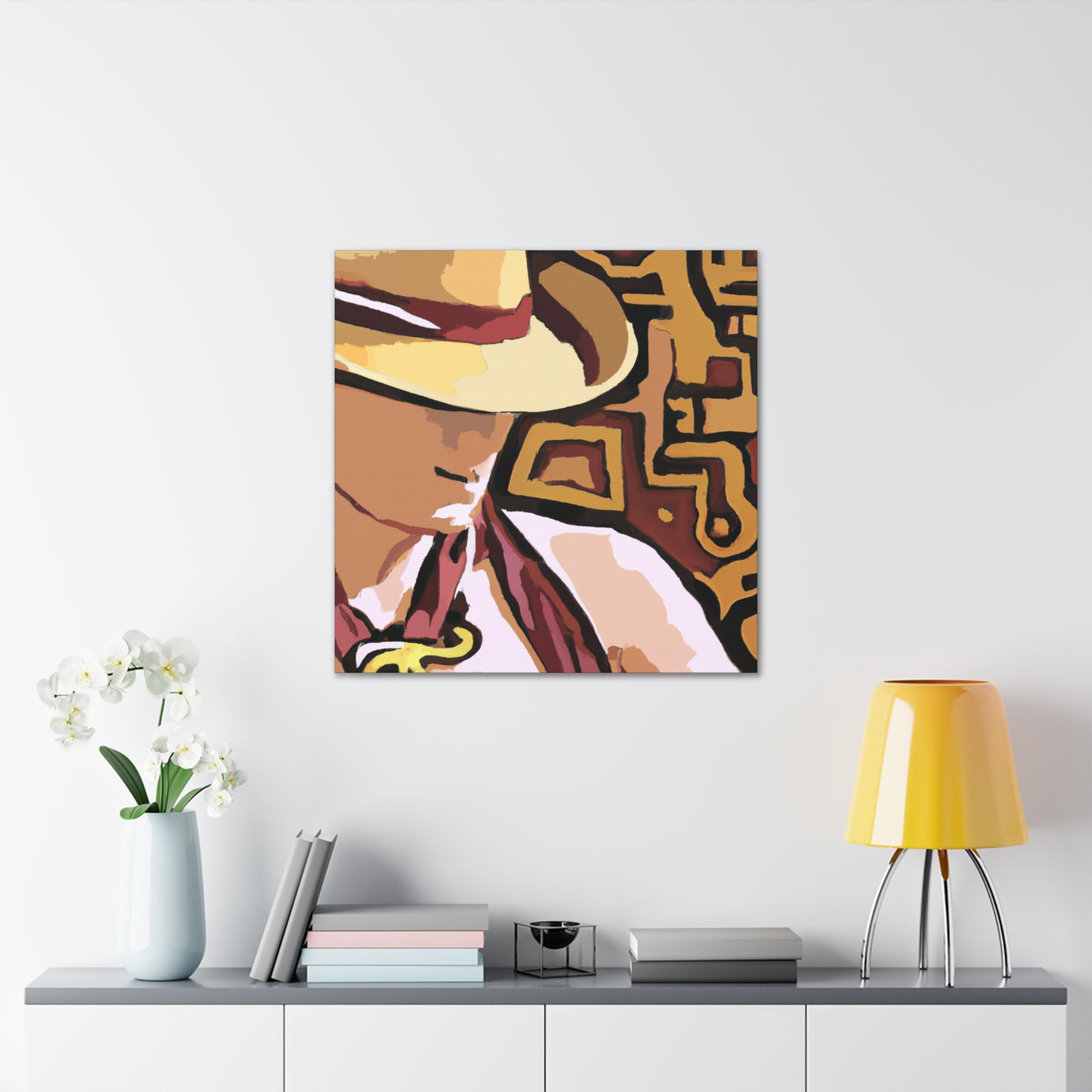 "Cowboy Hat Reflection" - Canvas