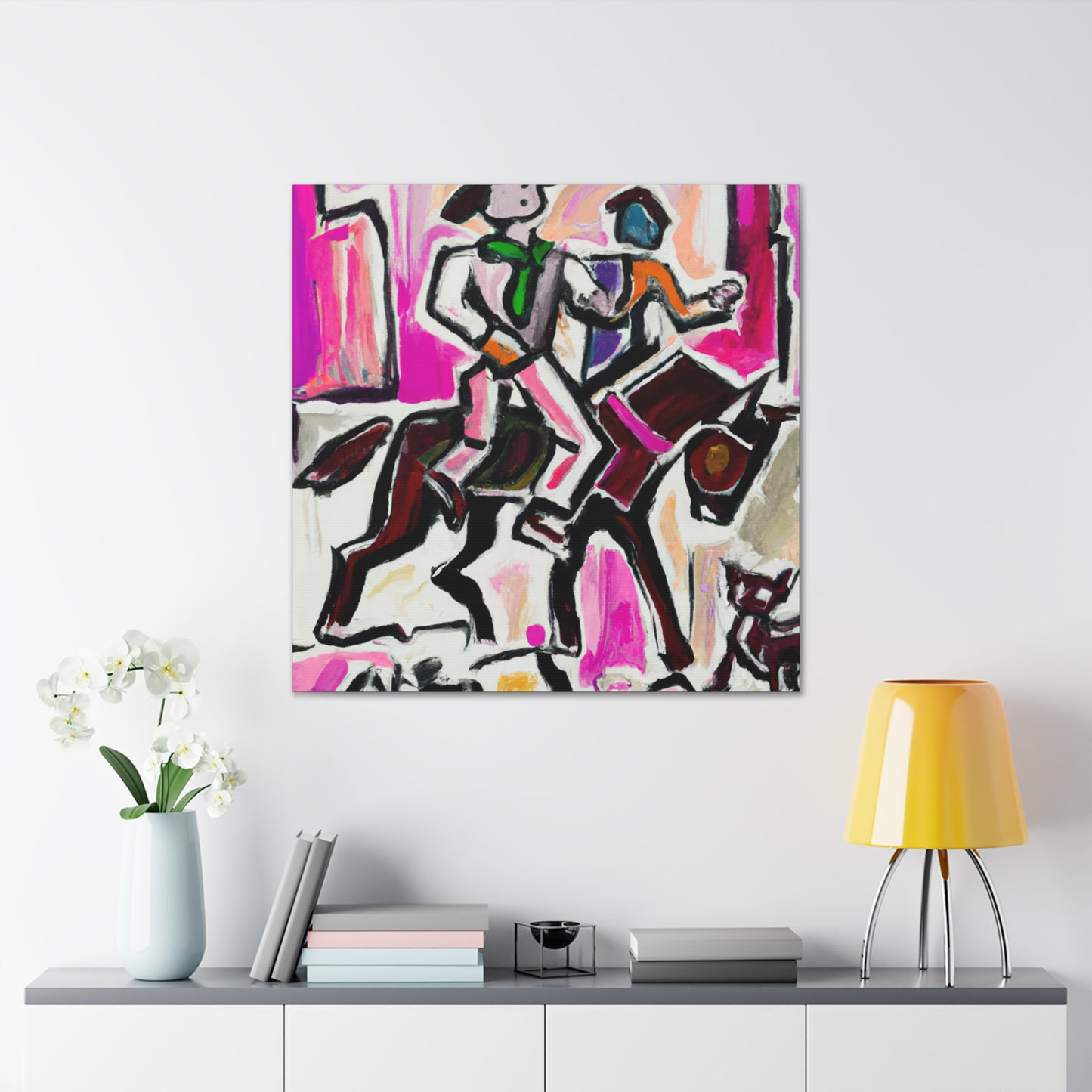 Rodeo in Abstract form - Canvas