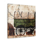 "Hay Wagon in Deco" - Canvas