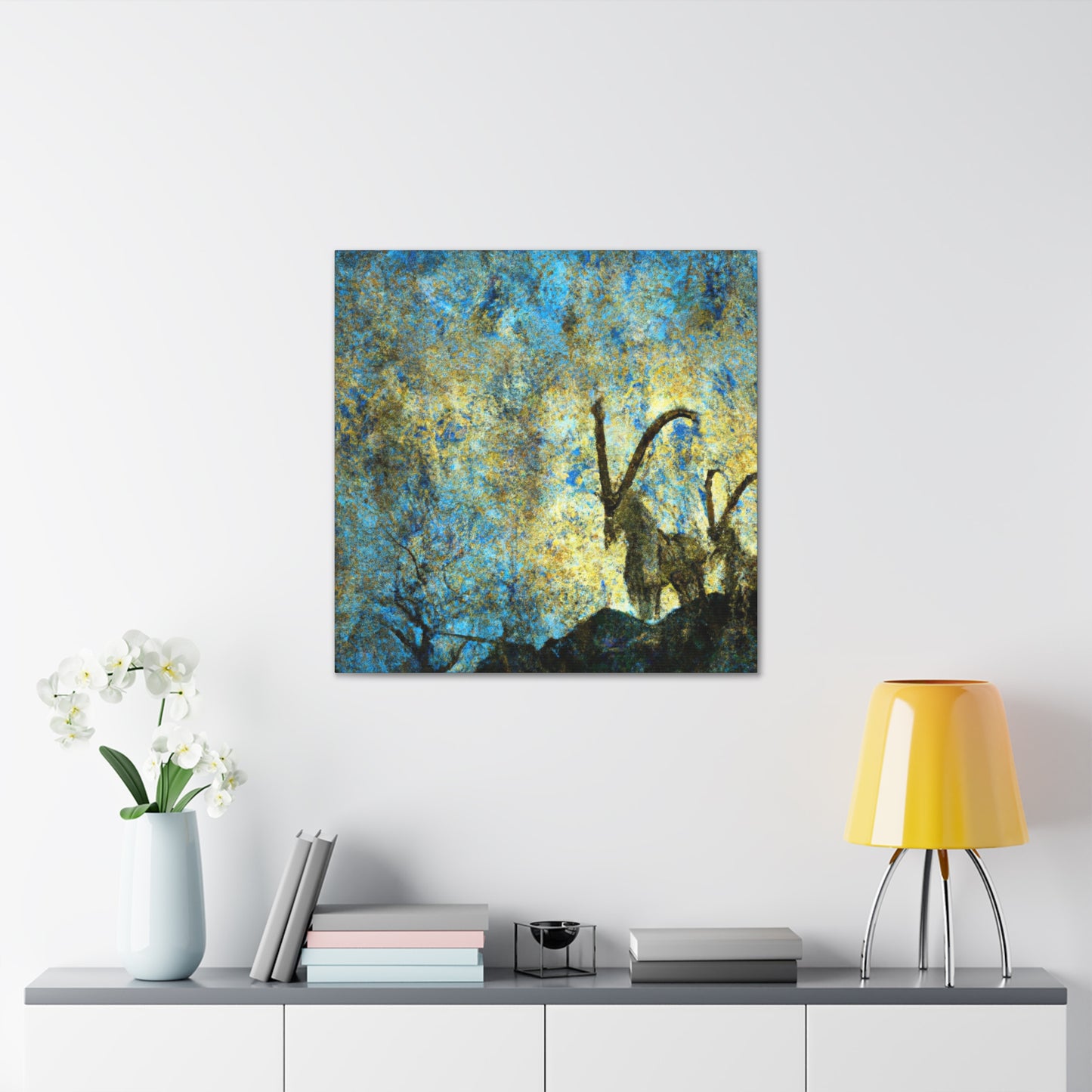 "Ibex in Art Nouveau" - Canvas