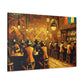 Western Saloon Scene - Canvas