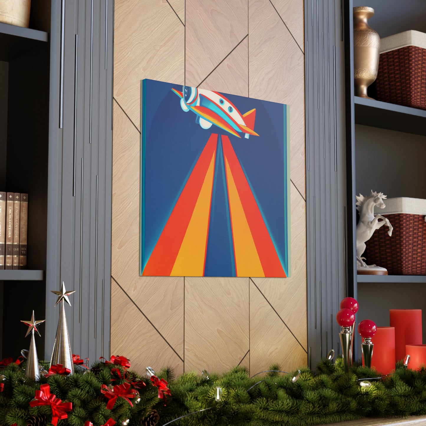 "Aerial Art Deco Dance" - Canvas