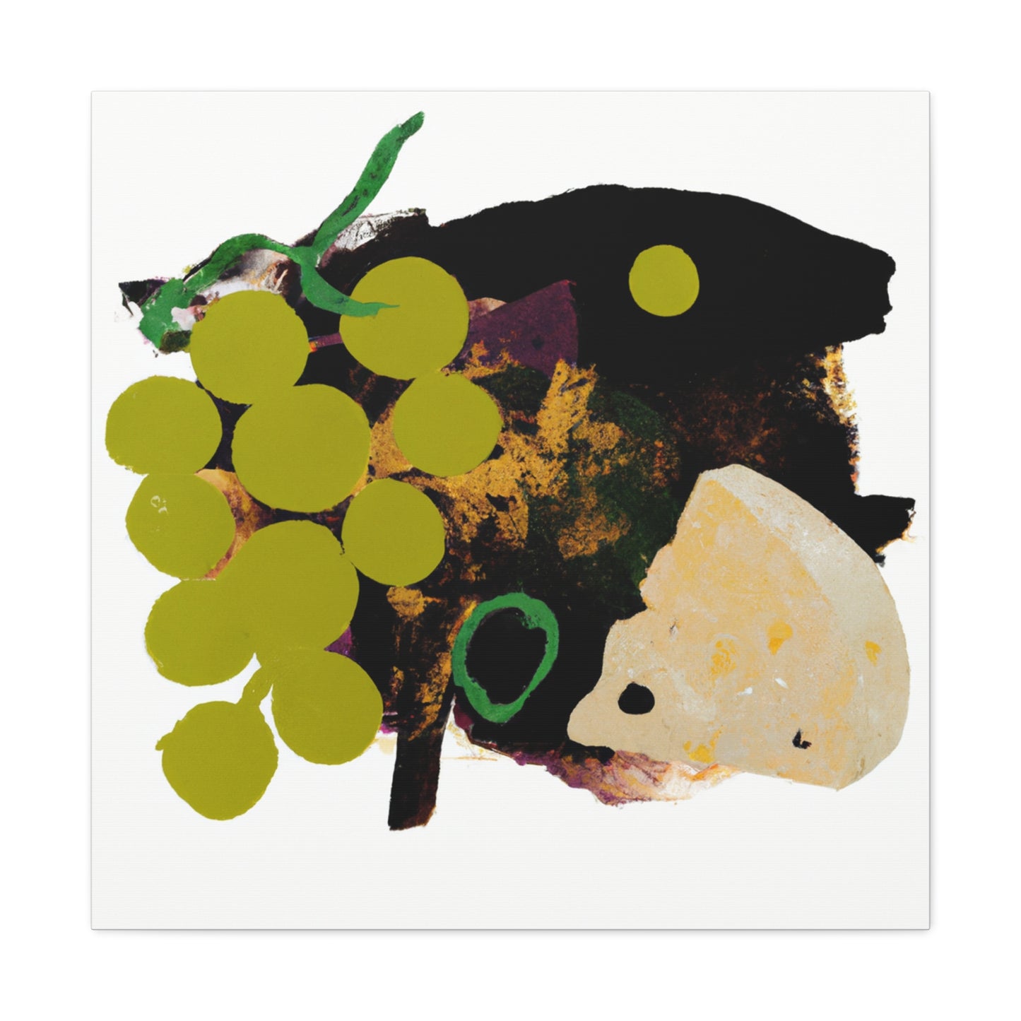 Cheese and Grapes Vivant - Canvas