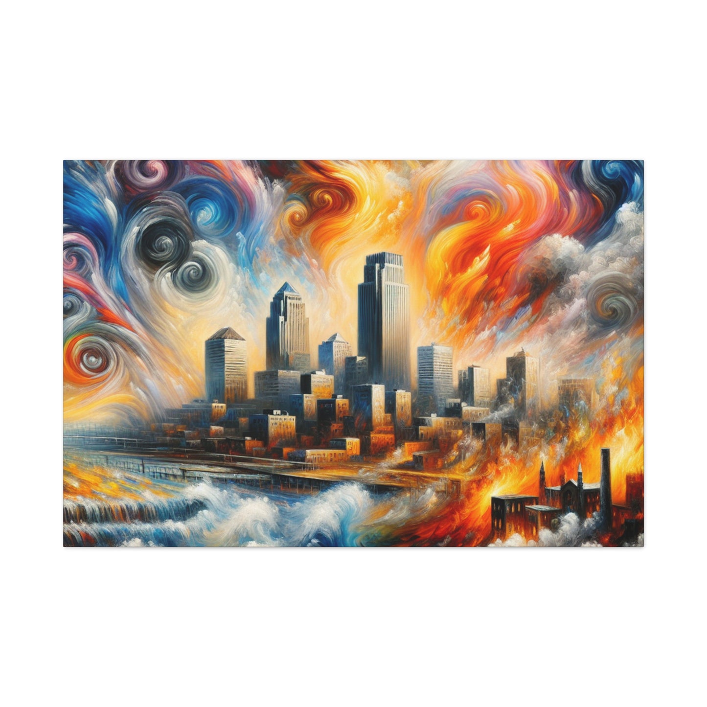 "Apocalyptic Urban Resurgence" - Canvas