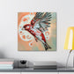 "House Finch Art Deco" - Canvas