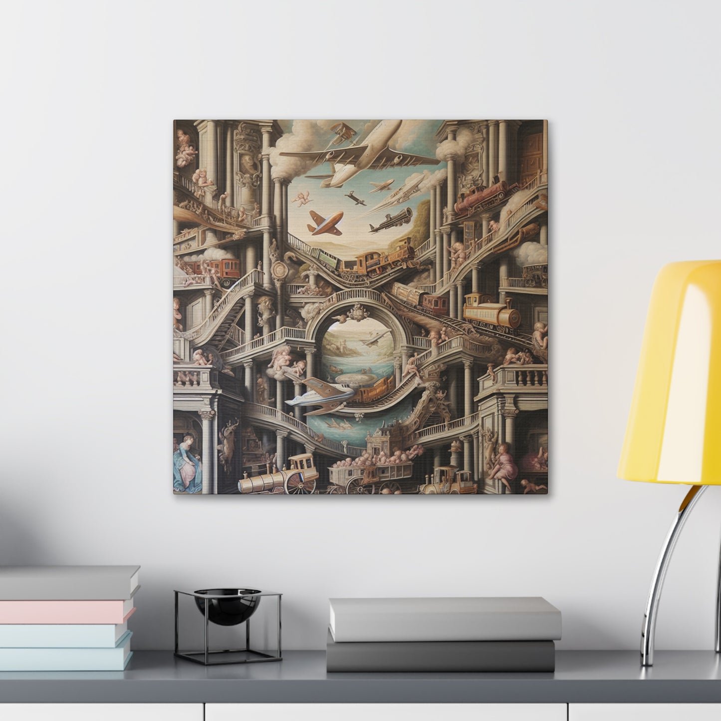 "Whimsical Transcendence: A Baroque Fusion" - Canvas