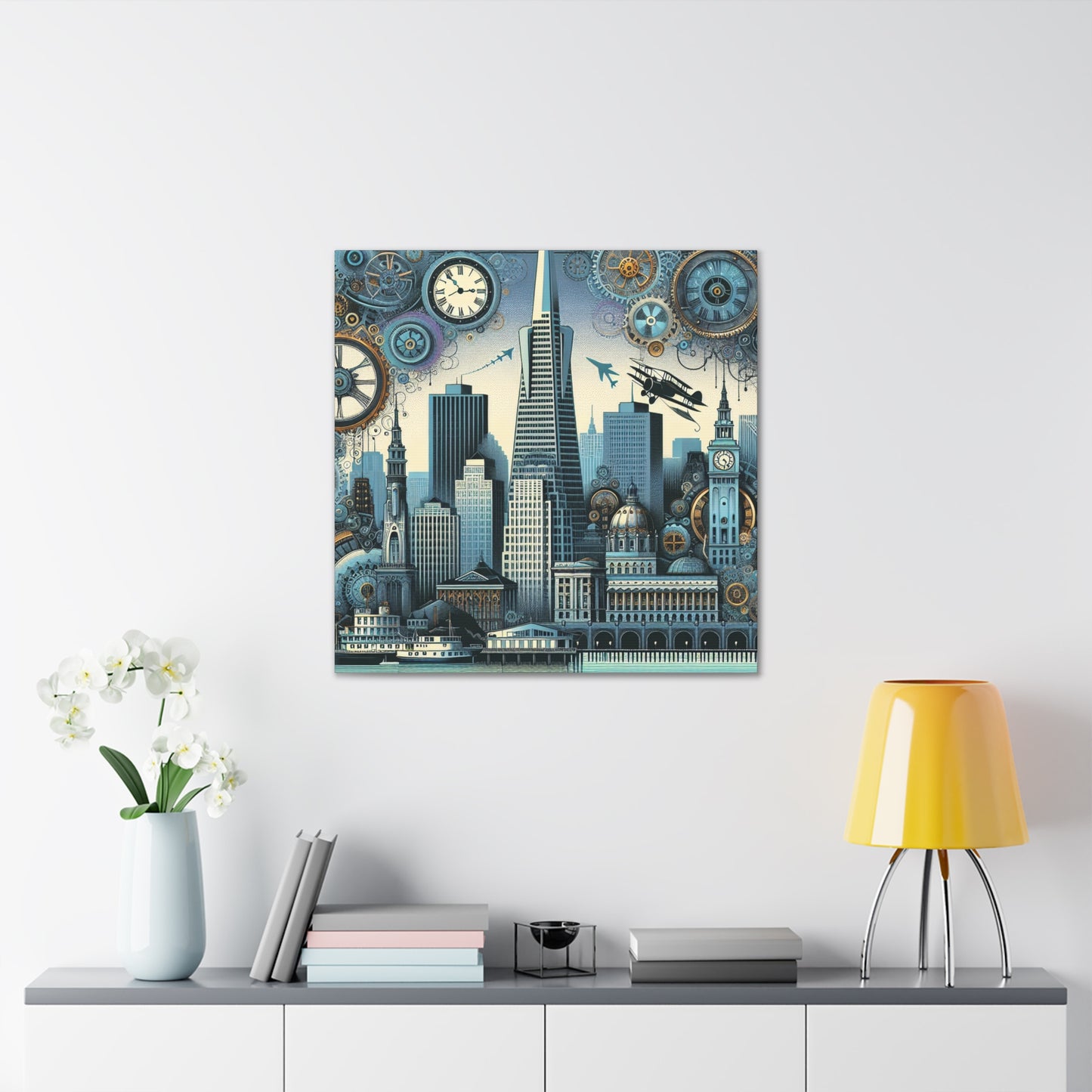 Brass City Skylines - Canvas